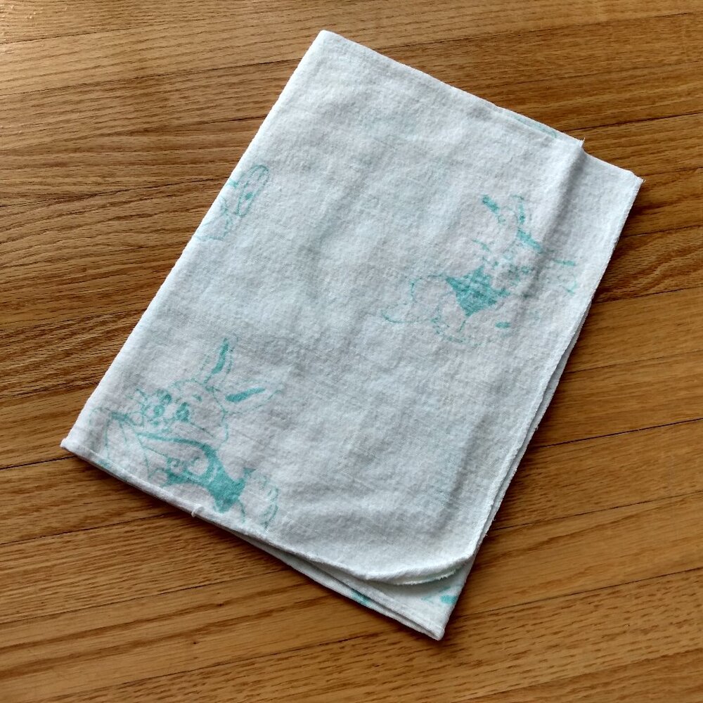 Vintage Baby Flannel Receiving Blanket Boys Girls Babies Cotton Retro 50s 60s